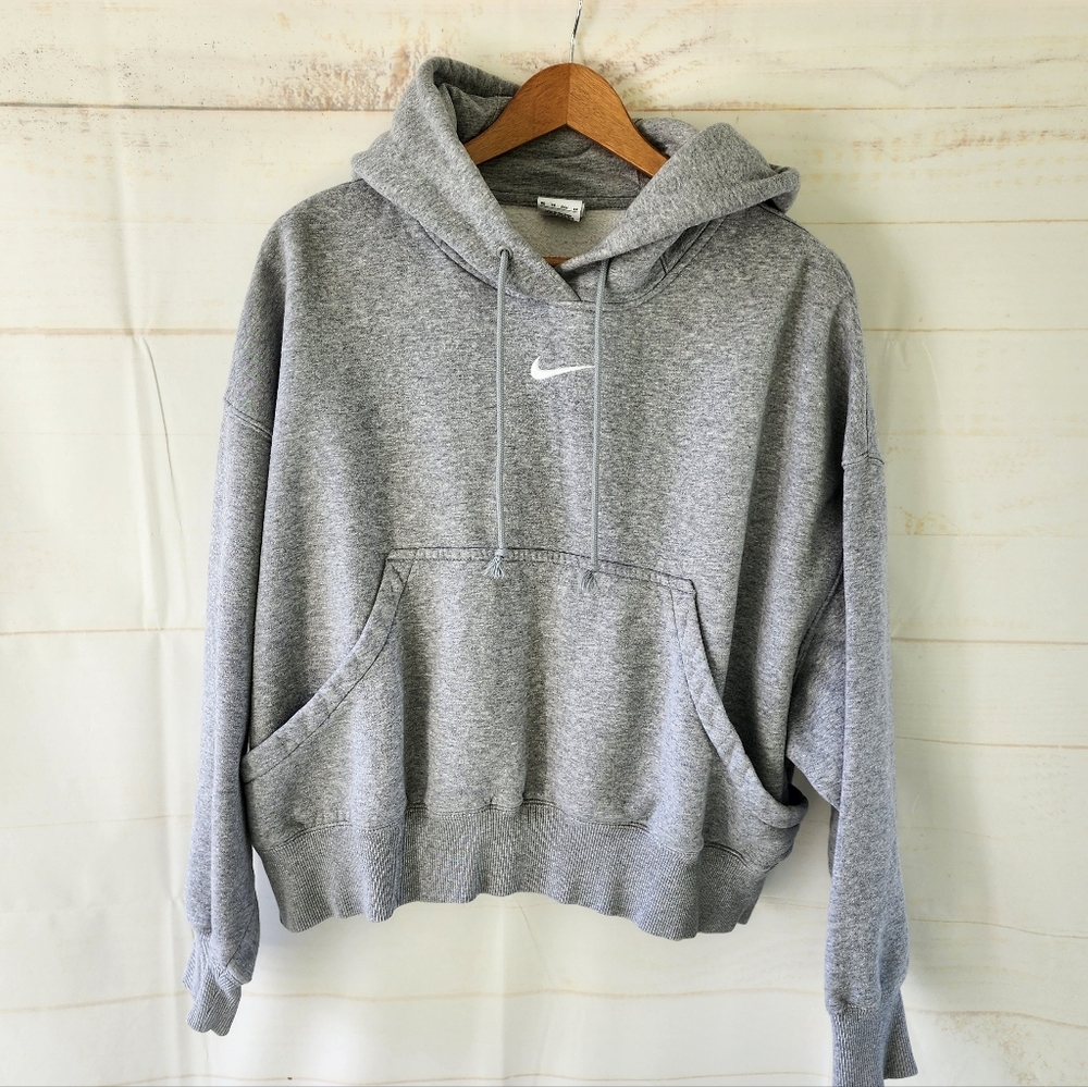 Nike Gray Hooded Sweatshirt